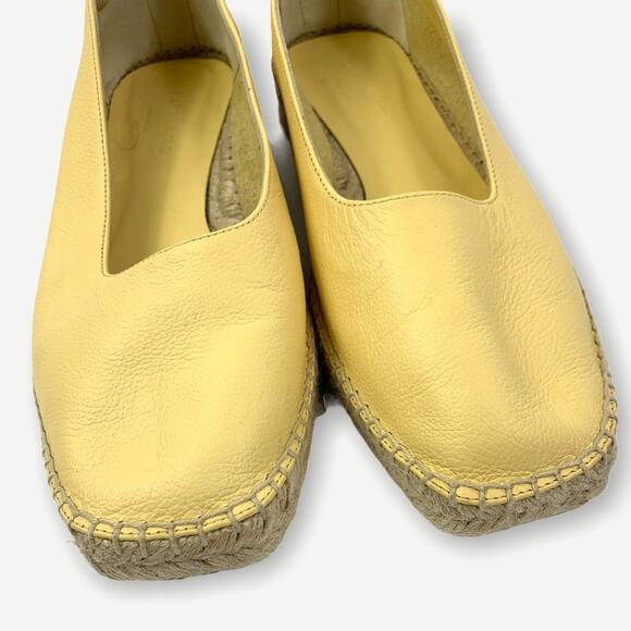 Everlane The Espadrille Leather Wedge Loafer Size 8.5 - Picture 6 of 11